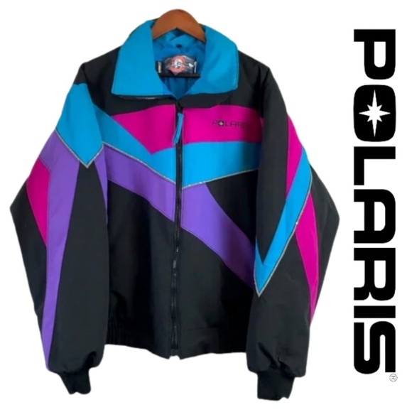 Polaris Jackets & Blazers - Polaris 70’s 80’s Multicolour Ski Snowboarding Snowmobiling Jacket Vintage - XL
